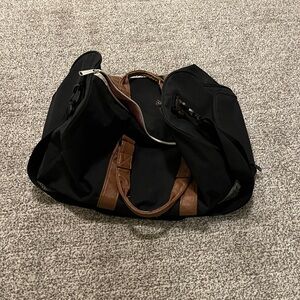 Herschel Black and Brown Novel Duffel Bag